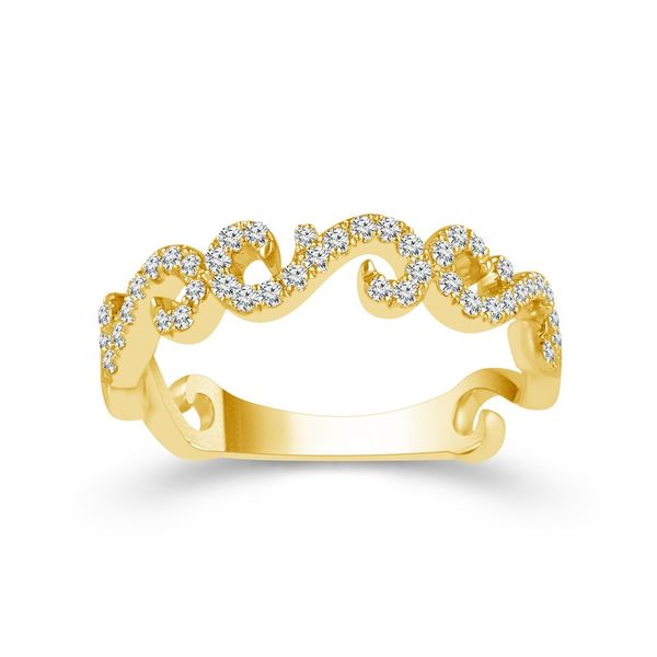 14K Yellow Gold Diamond Wedding Band Van Adams Jewelers Snellville, GA