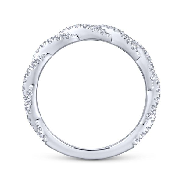 Gabriel & Co. 14K White Gold Diamond Wedding Band Image 2 Van Adams Jewelers Snellville, GA