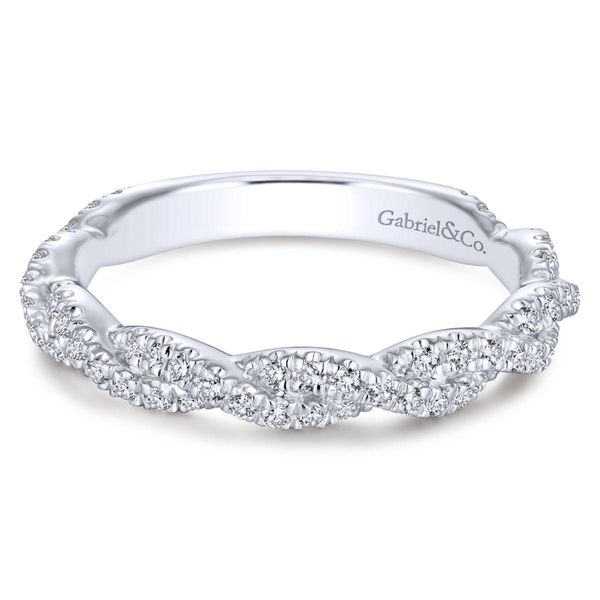Gabriel & Co. 14K White Gold Diamond Wedding Band Van Adams Jewelers Snellville, GA