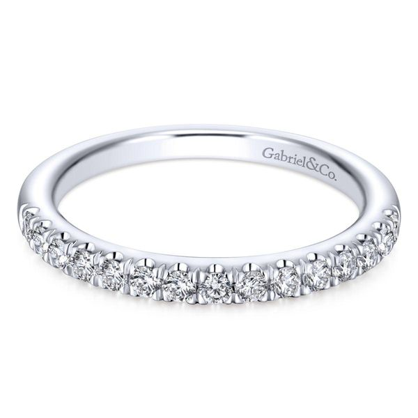 Gabriel & Co. 14K White Gold Diamond Wedding Band Van Adams Jewelers Snellville, GA