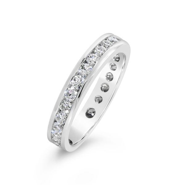 14K White Gold Diamond Wedding Band Image 2 Van Adams Jewelers Snellville, GA