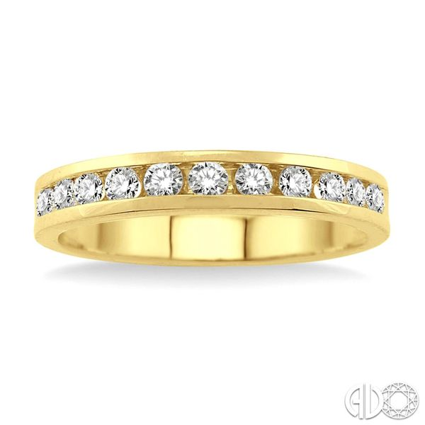 14K Yellow Gold Diamond Wedding Band Van Adams Jewelers Snellville, GA