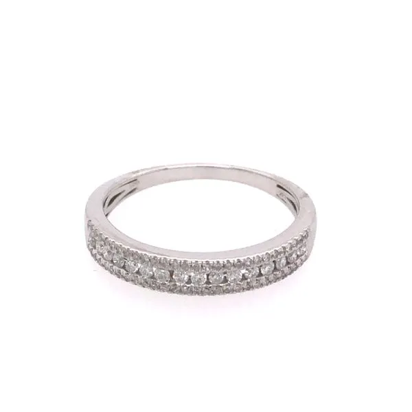 14K White Gold Diamond Wedding Band similar item image