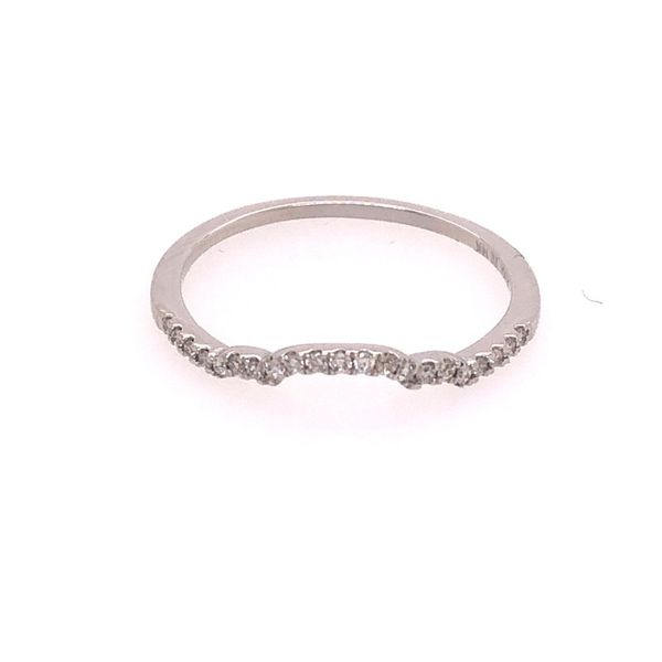 14K White Gold Diamond wedding Band/Stackable Ring Van Adams Jewelers Snellville, GA