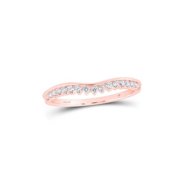 Rose Gold Curved Band Van Adams Jewelers Snellville, GA