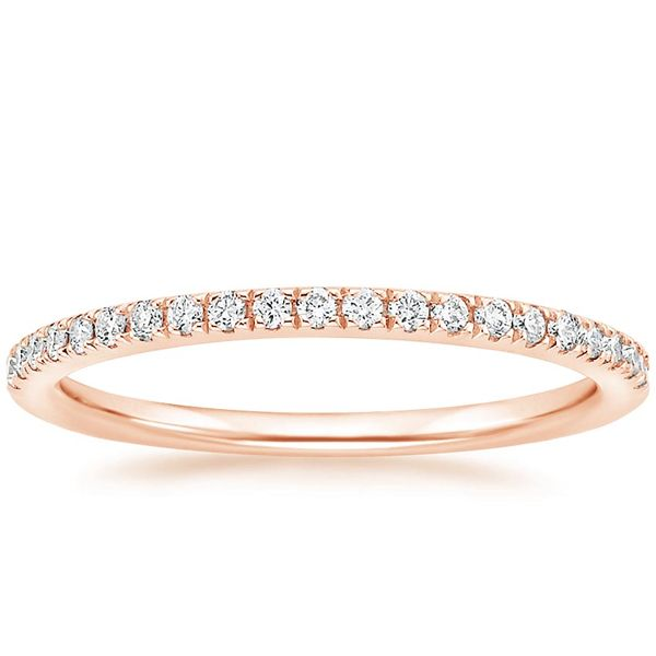 14K Rose Gold Diamond Band Van Adams Jewelers Snellville, GA