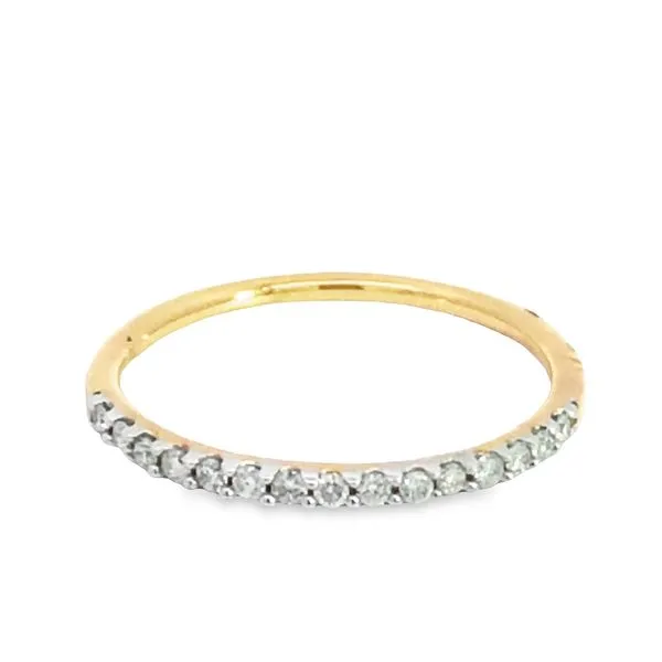 Yellow 14 Karat Diamond Wedding Band Van Adams Jewelers Snellville, GA