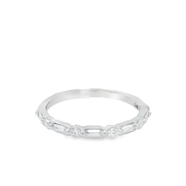 White 14 Karat Diamond Wedding Band Van Adams Jewelers Snellville, GA