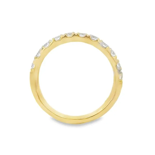 1/2 CT Yellow Gold Diamond Wedding Band Image 2 Van Adams Jewelers Snellville, GA