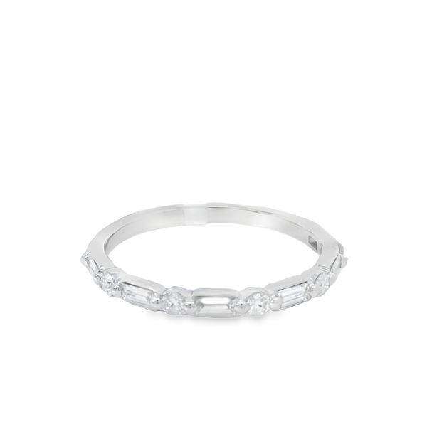 White 14 Karat Diamond Wedding Band Van Adams Jewelers Snellville, GA