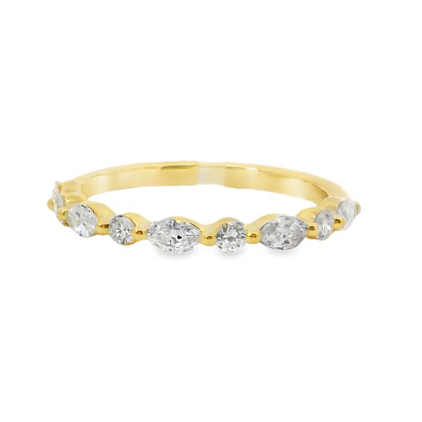 Marquise and Round Diamond Band Van Adams Jewelers Snellville, GA