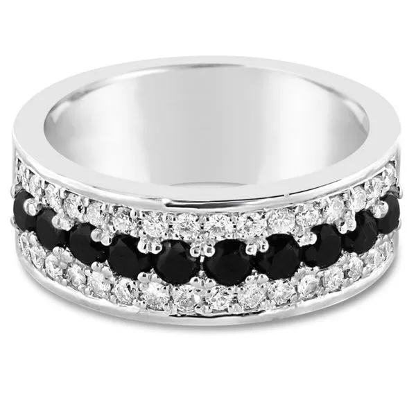 Van Adam's Creation Men's 14K White Gold Diamond Wedding Band Van Adams Jewelers Snellville, GA