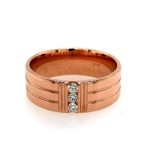 Men's Rose Gold Diamond Band similar item image