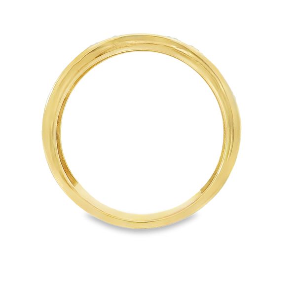 Men's 10K Yellow Gold Lab-Grown Diamond Wedding Band — 1.04 CTW Image 4 Van Adams Jewelers Snellville, GA