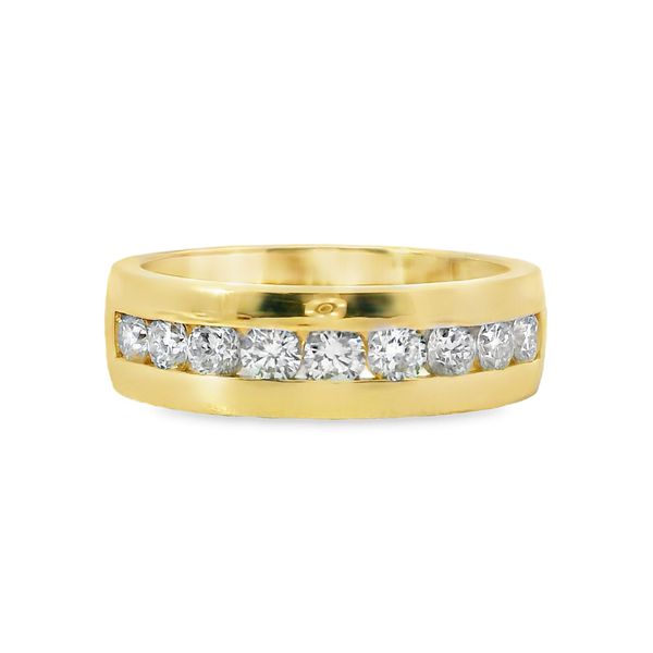 Men's 10K Yellow Gold Lab-Grown Diamond Wedding Band — 1.04 CTW Image 5 Van Adams Jewelers Snellville, GA