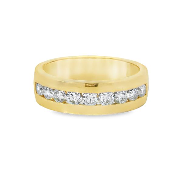 Men's 10K Yellow Gold Lab-Grown Diamond Wedding Band — 1.04 CTW Van Adams Jewelers Snellville, GA