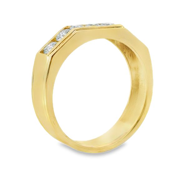 Men's 10K Yellow Gold Lab-Grown Diamond Wedding Band — 0.86 CTW Image 2 Van Adams Jewelers Snellville, GA