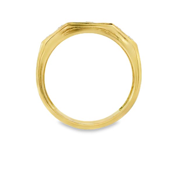 Men's 10K Yellow Gold Lab-Grown Diamond Wedding Band — 0.86 CTW Image 4 Van Adams Jewelers Snellville, GA