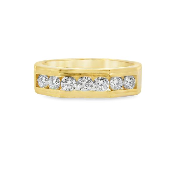 Men's 10K Yellow Gold Lab-Grown Diamond Wedding Band — 0.86 CTW Van Adams Jewelers Snellville, GA