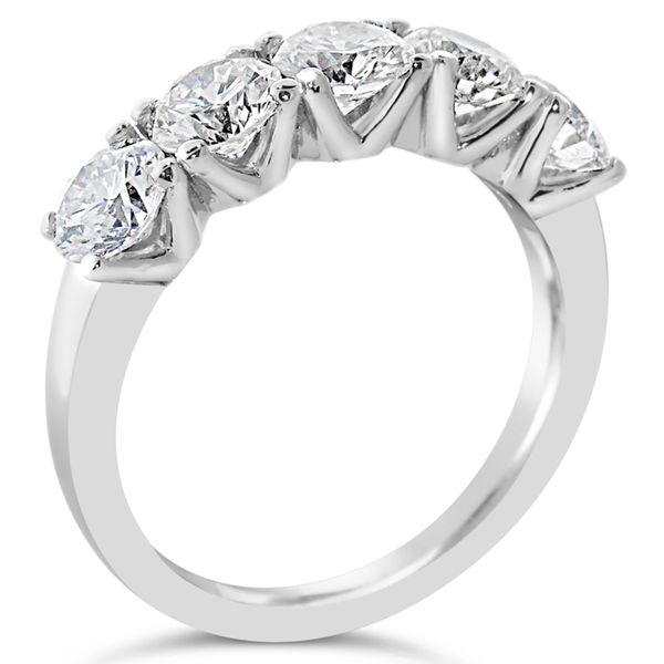 14K White Gold Diamond Wedding Band Image 2 Van Adams Jewelers Snellville, GA