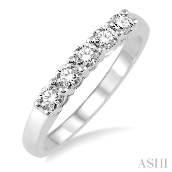 14K White Gold Diamond Band Van Adams Jewelers Snellville, GA