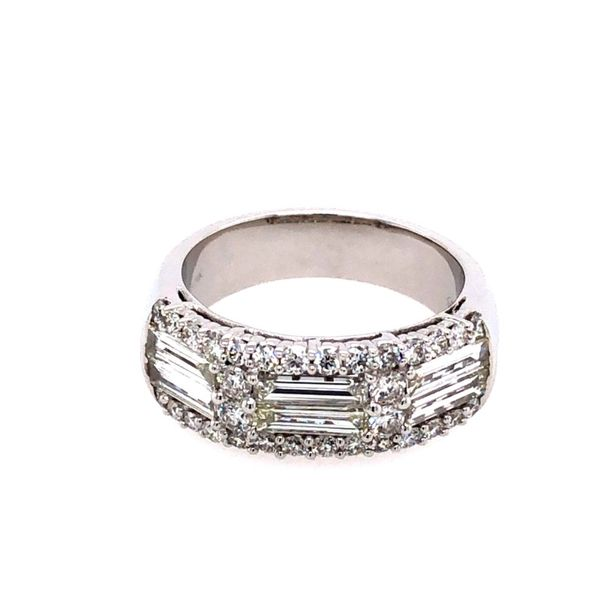 Baguette and Round Diamond Ring Van Adams Jewelers Snellville, GA