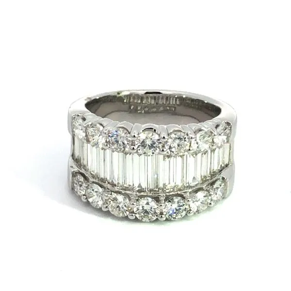 Baguette and Round Diamond Band Van Adams Jewelers Snellville, GA