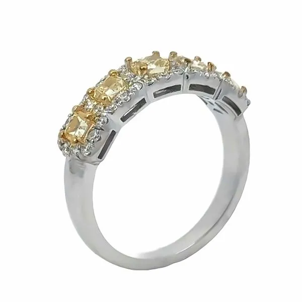 Natural Yellow Diamond Band Image 2 Van Adams Jewelers Snellville, GA
