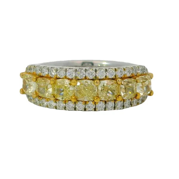2 Carat Yellow and White Diamond Band Van Adams Jewelers Snellville, GA
