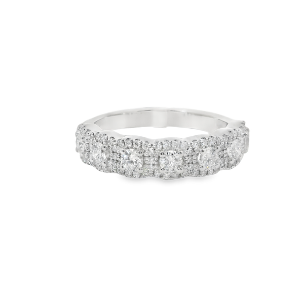 Halo Style Diamond Wedding Band Van Adams Jewelers Snellville, GA
