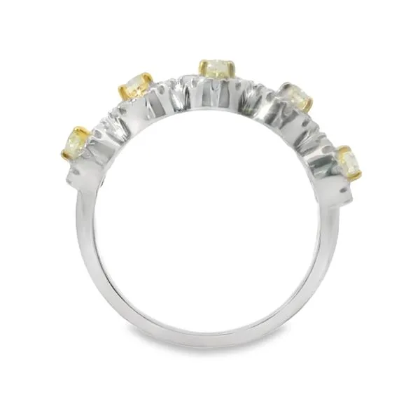 WHITE 14 KARAT 5 STONE ANNIVERSARY BAND Image 4 Van Adams Jewelers Snellville, GA
