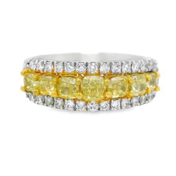 1.89TW ANNIVERSARY BAND WITH NATURAL YELLOW  AND WHITE  DIAMOND Van Adams Jewelers Snellville, GA