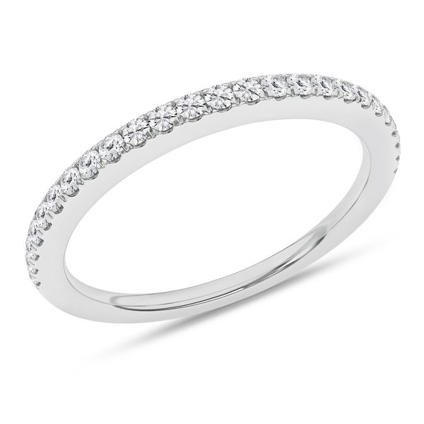 Lab Grown Diamond Wedding Band in 14K White Gold Van Adams Jewelers Snellville, GA
