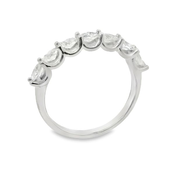 14K White Gold Oval Lab Grown Diamond Band Image 2 Van Adams Jewelers Snellville, GA
