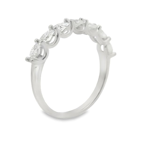 14K White Gold Oval Lab Grown Diamond Band Image 4 Van Adams Jewelers Snellville, GA