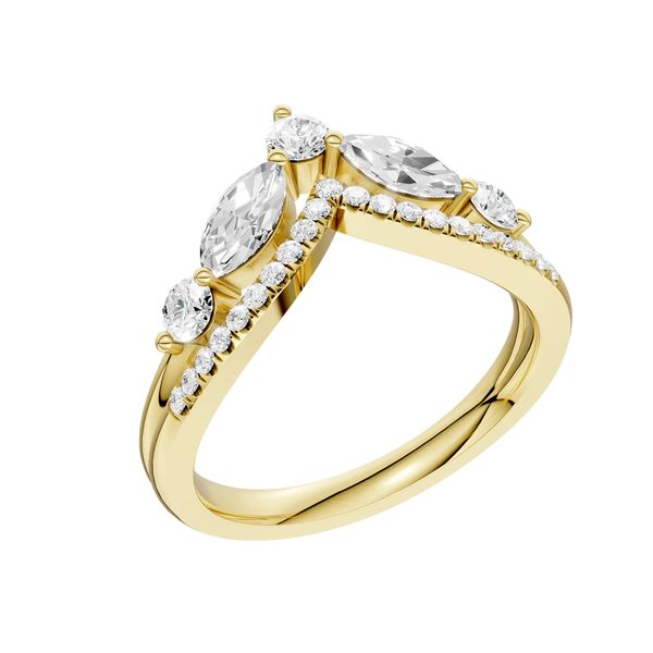 Chevron Lab Grown Diamond Band Image 2 Van Adams Jewelers Snellville, GA
