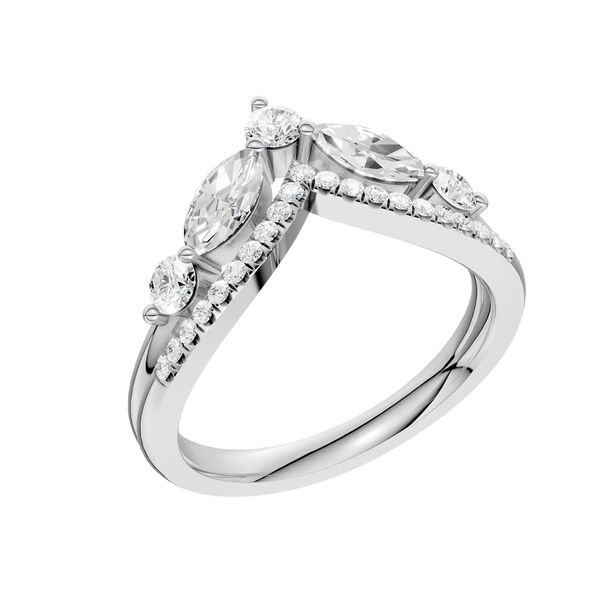 Split Shank Chevron Band Image 2 Van Adams Jewelers Snellville, GA