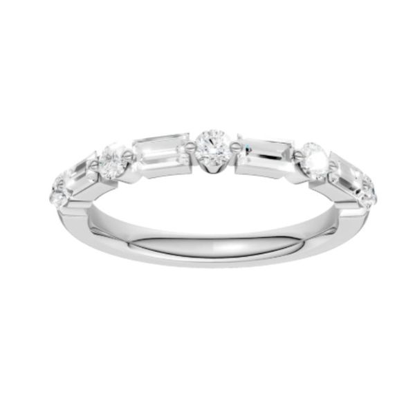WHITE 14 KARAT WEDDING BAND-LAB GROW Van Adams Jewelers Snellville, GA