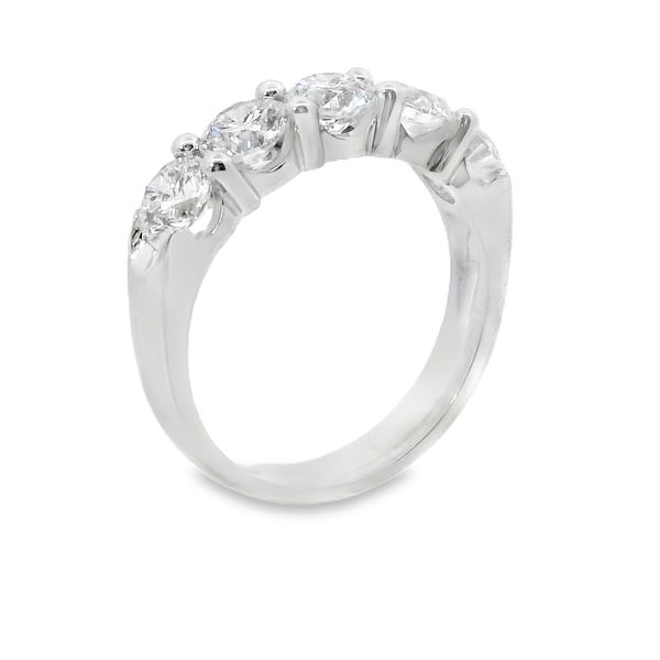 5 Stone Lab Grown Diamond Band Image 2 Van Adams Jewelers Snellville, GA