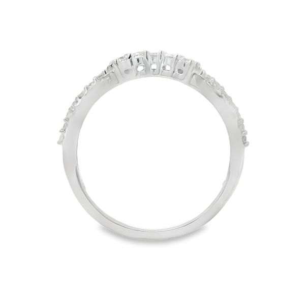 Double Row Contour Natural Diamond Band Image 2 Van Adams Jewelers Snellville, GA