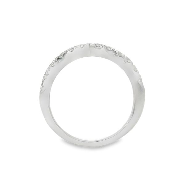 1/2 CT Natural Diamond Chevron Wedding Band Image 2 Van Adams Jewelers Snellville, GA