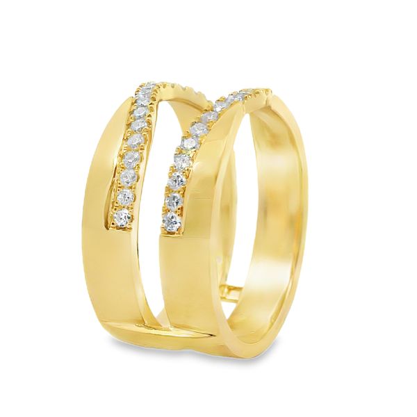 14K Yellow Gold Round Lab-Grown Diamond Ring Enhancer – 0.44 CTW Image 3 Van Adams Jewelers Snellville, GA