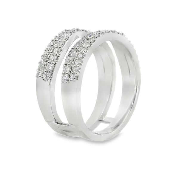 14K White Gold Round Lab-Grown Diamond Ring Enhancer – 1.2 CTW Image 3 Van Adams Jewelers Snellville, GA