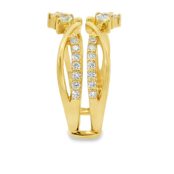 14K Yellow Gold Round Lab-Grown Diamond Ring Enhancer – 0.59 CTW Image 2 Van Adams Jewelers Snellville, GA