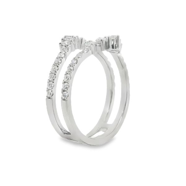 14K White Gold Round Lab-Grown Diamond Ring Enhancer – 0.63 CTW Image 3 Van Adams Jewelers Snellville, GA