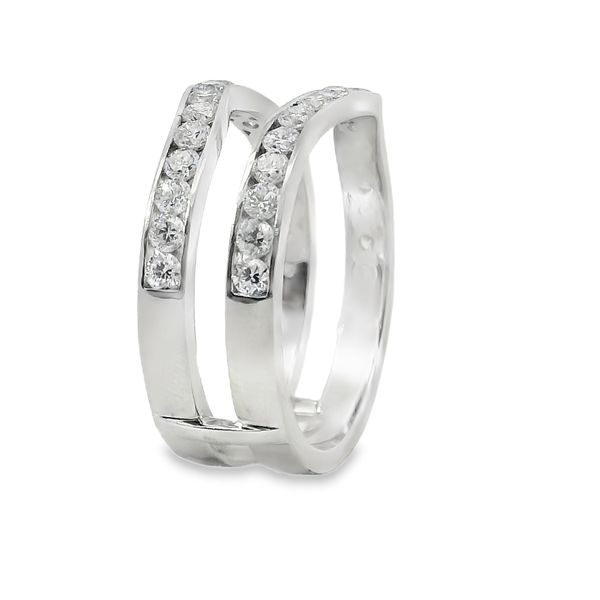 14K White Gold Round Lab-Grown Diamond Ring Enhancer – 0.82 CTW Image 3 Van Adams Jewelers Snellville, GA