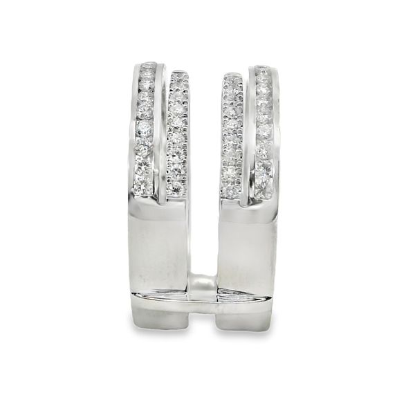 14K White Gold Round Lab-Grown Diamond Ring Enhancer – 0.65 CTW Image 2 Van Adams Jewelers Snellville, GA