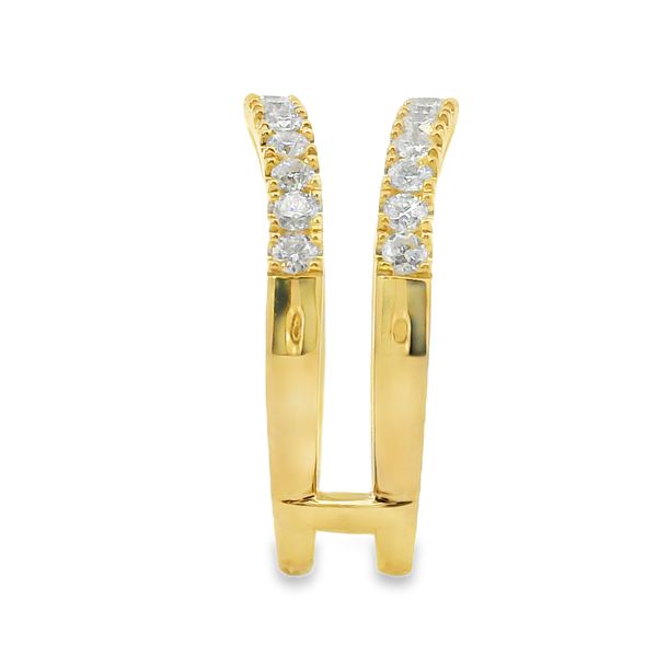 14K Yellow Gold Round Lab-Grown Diamond Ring Enhancer – 0.61 CTW Image 3 Van Adams Jewelers Snellville, GA