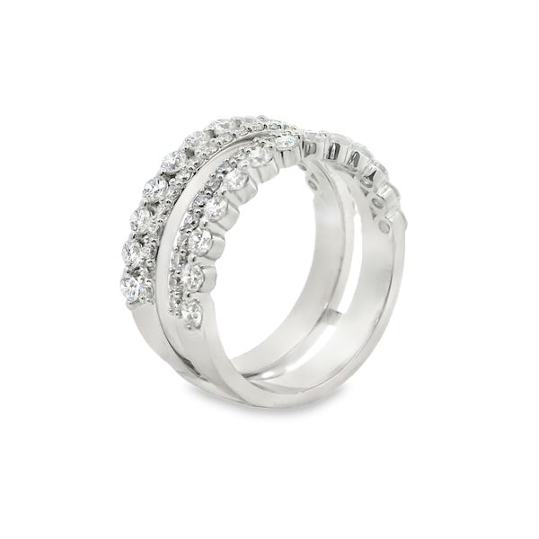 14K White Gold Round Lab-Grown Diamond Ring Enhancer – 1.23 CTW Image 3 Van Adams Jewelers Snellville, GA