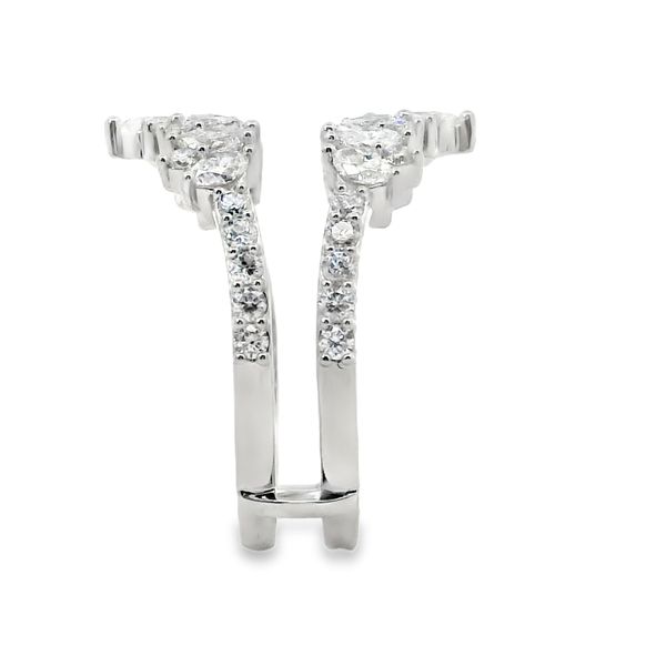 14K White Gold Marquise & Round Lab-Grown Diamond Ring Enhancer – 1.18 CTW Image 2 Van Adams Jewelers Snellville, GA